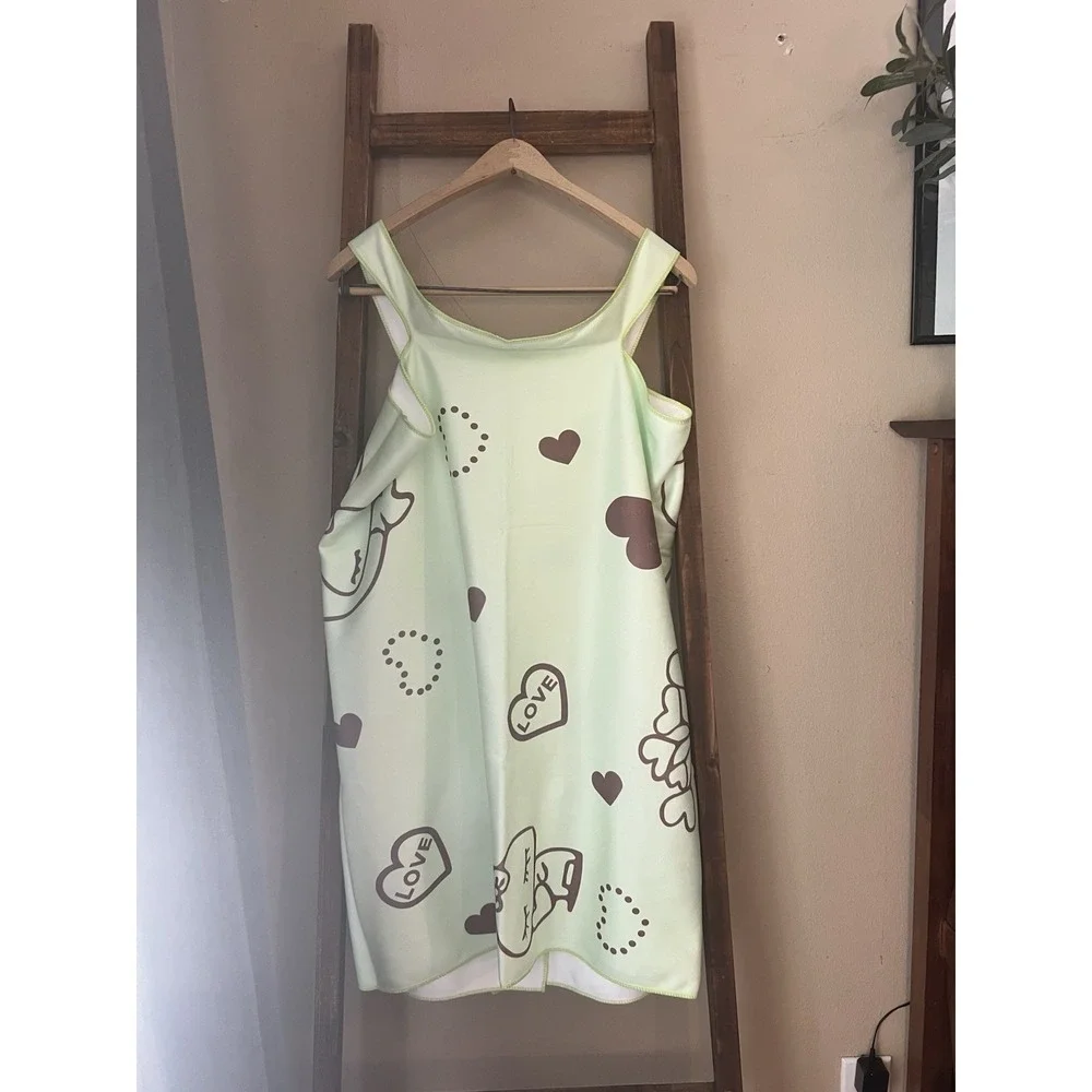Sanrio My Melody After Shower/Beach Towel Wrap One Size Junior Green & Brown NWT